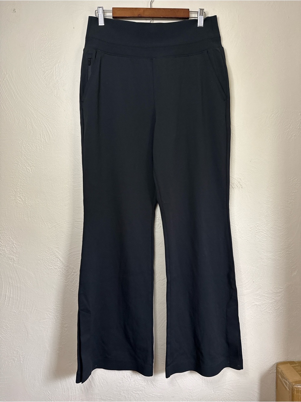 Athleta Venice High Rise Wide Leg Pant Black Size Medium